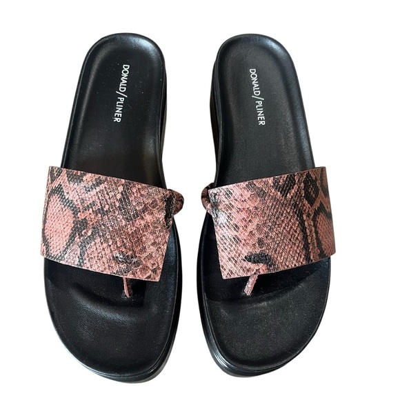 Donald Pliner Sandals Size 10 NWOB Rose Python Animal Print FiFi Platform - Picture 2 of 11